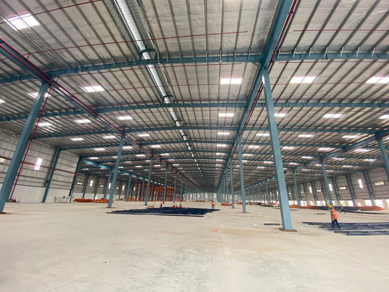 Plant interior — worker on the production floor