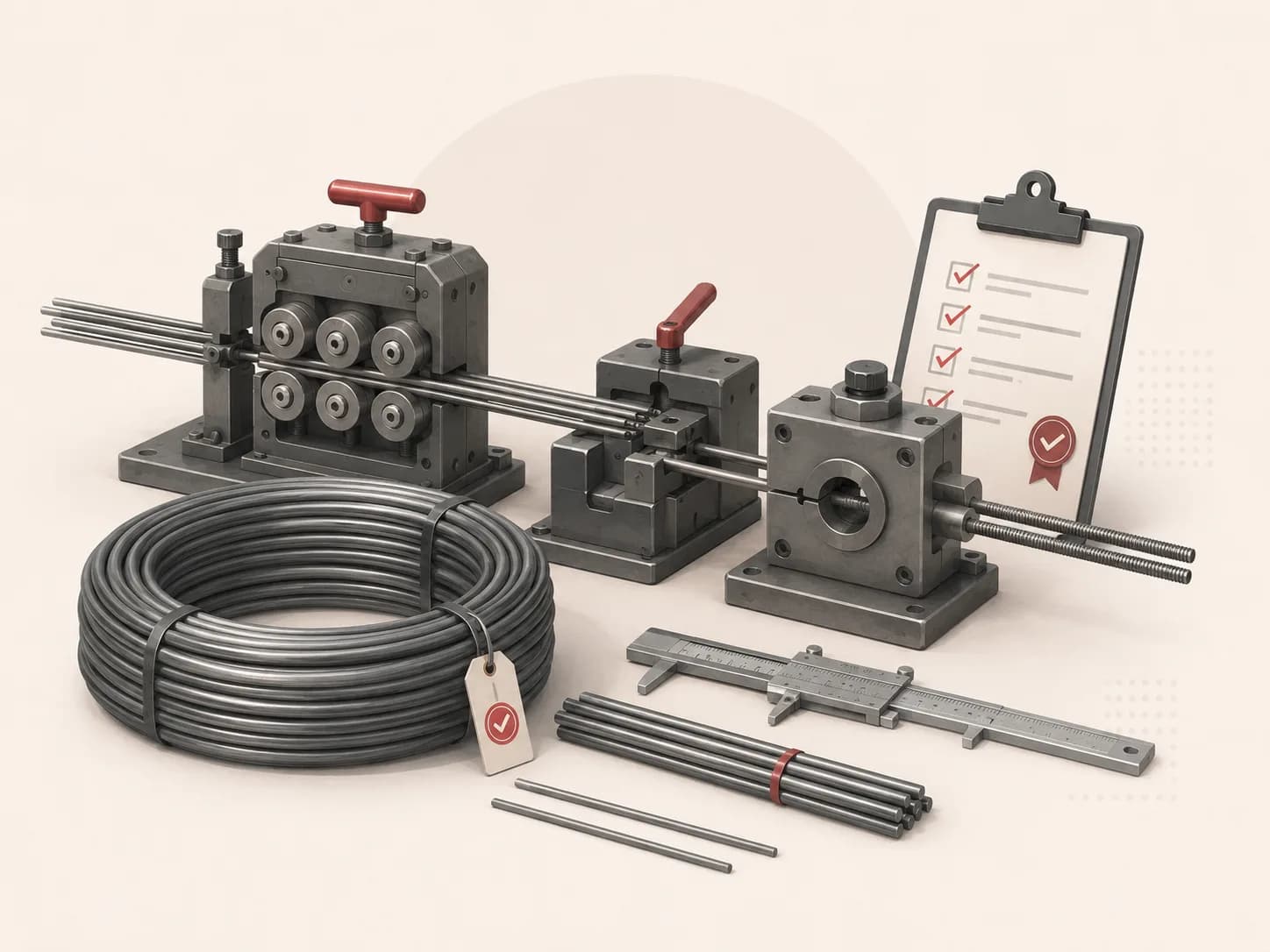 Steel preparation process illustration