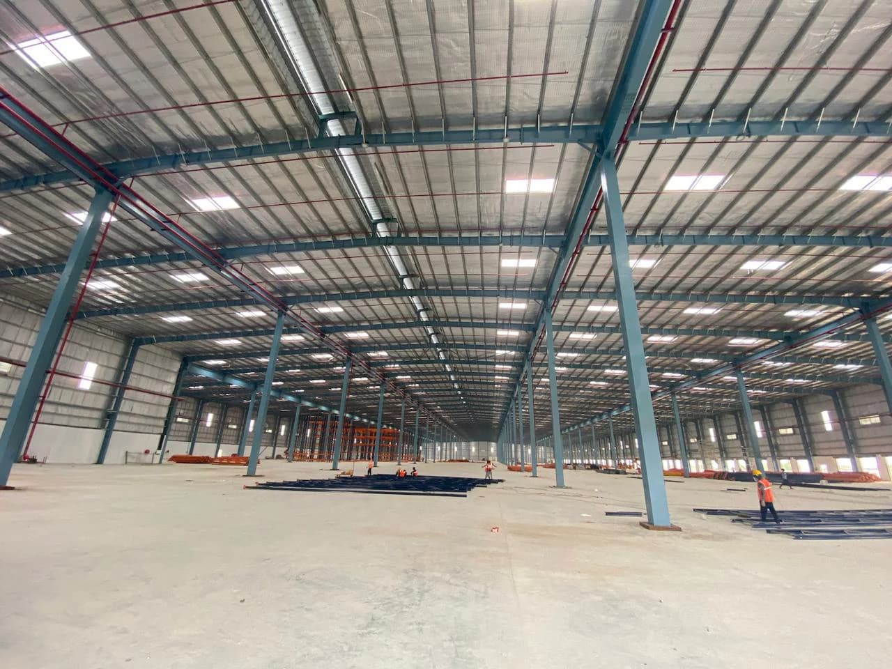 Plant interior — worker on the production floor